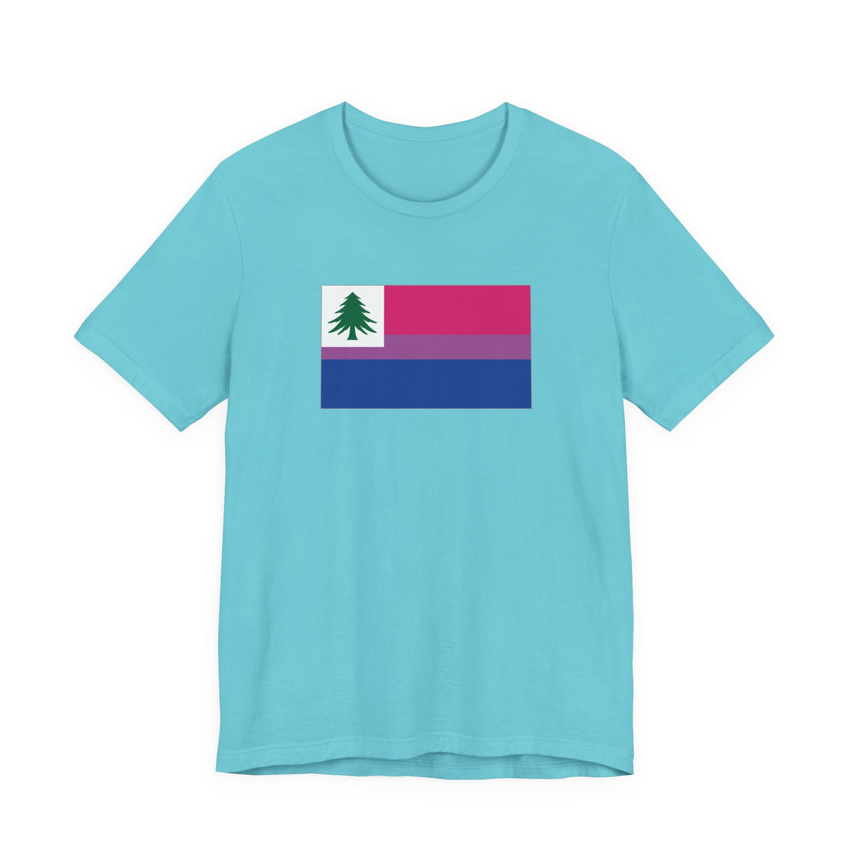 New England Bisexual Pride Flag T-shirt, Several Color Options