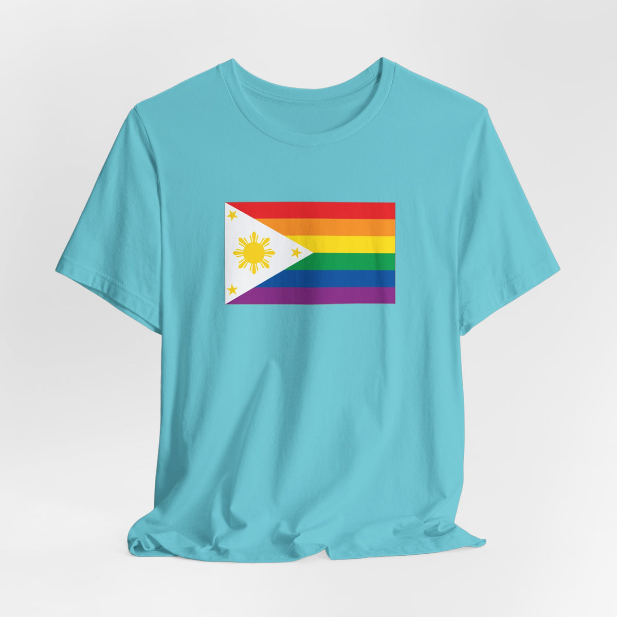 Philippines Rainbow Pride Flag T-shirt, Several Color Options