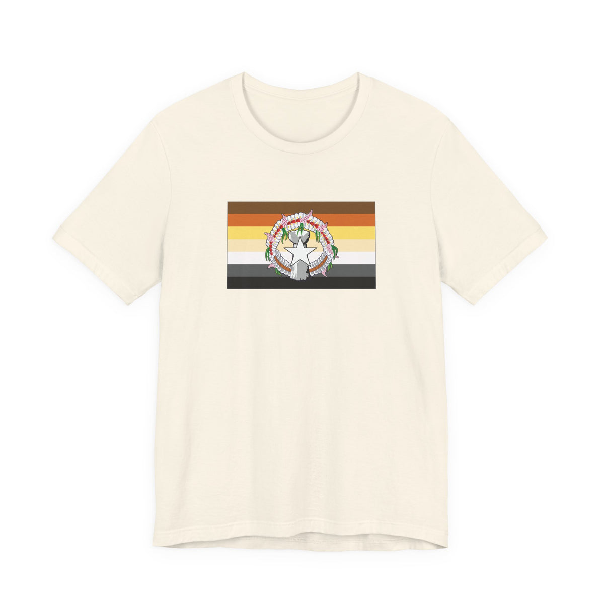 Northern Mariana Islands Bear Pride Flag T-shirt, Several Color Options