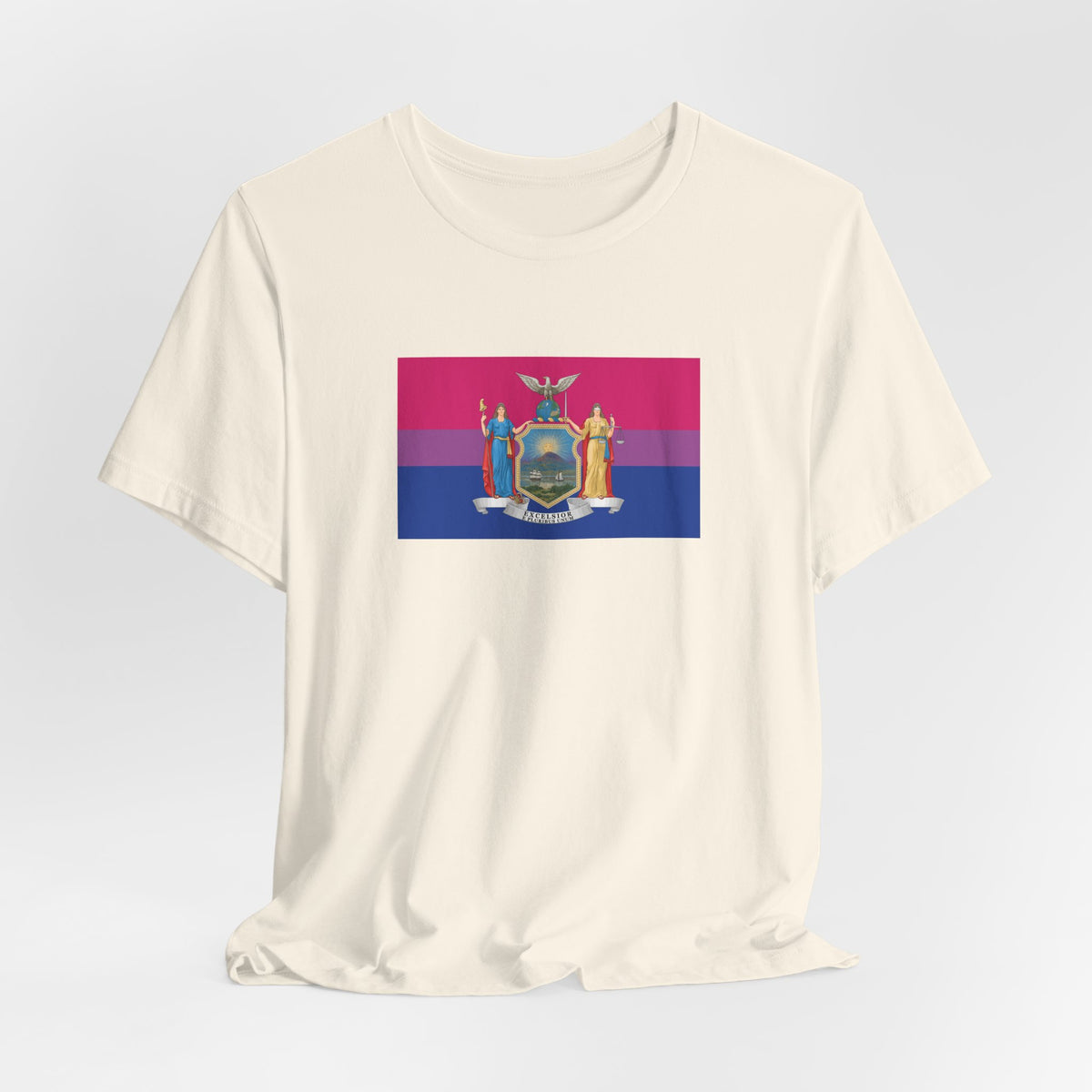 New York Bisexual Pride Flag T-shirt, Several Color Options