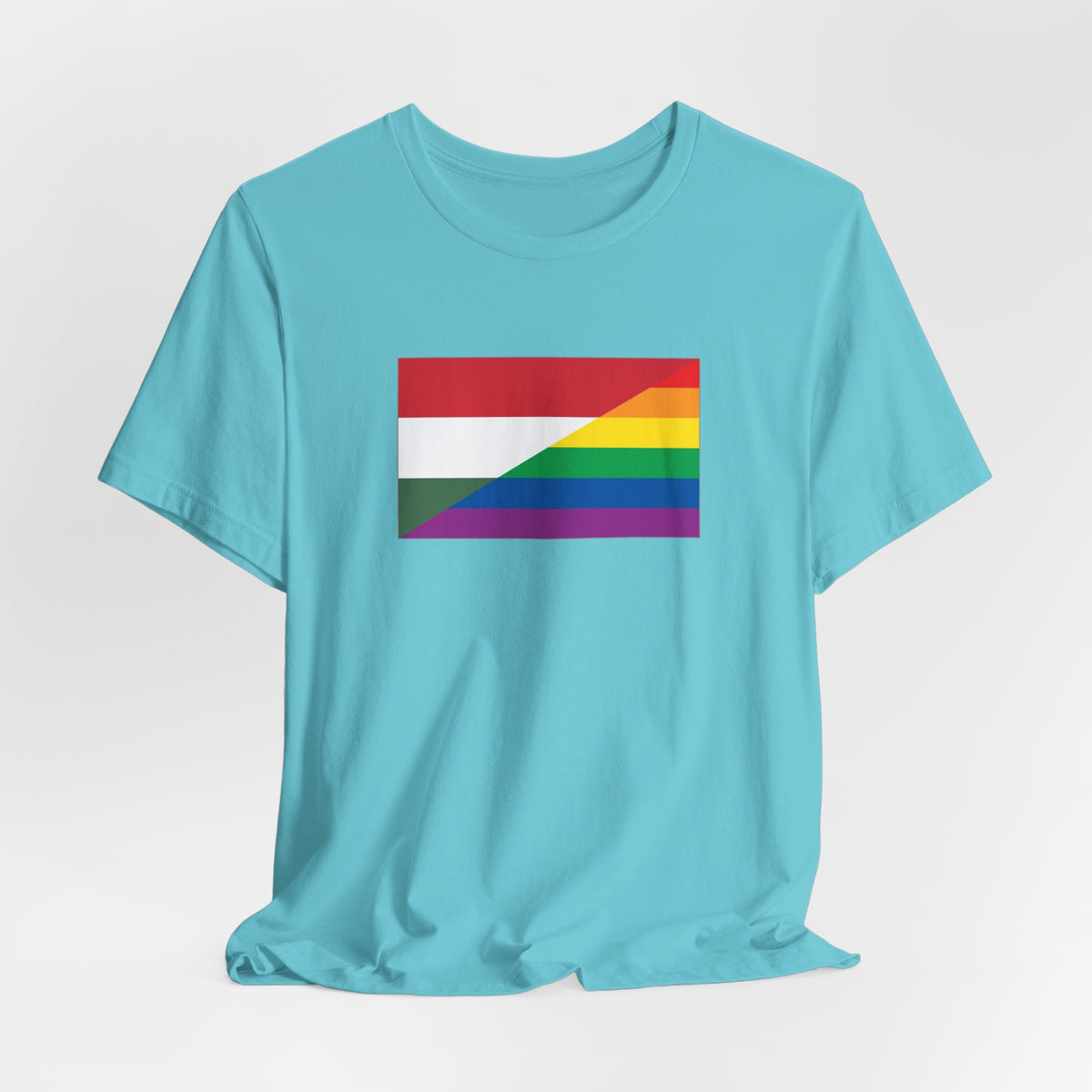 Hungary Rainbow Pride Flag T-shirt, Several Color Options