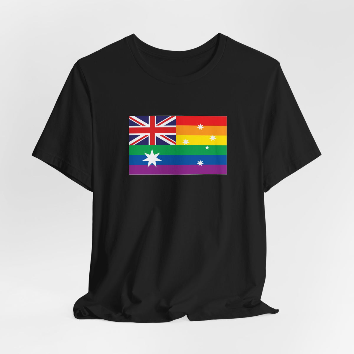 Australia Rainbow Pride Flag T-shirt, Several Color Options