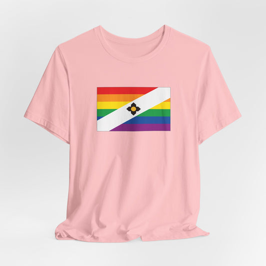 Madison, Wisconsin Rainbow Pride Flag T-shirt, Several Color Options
