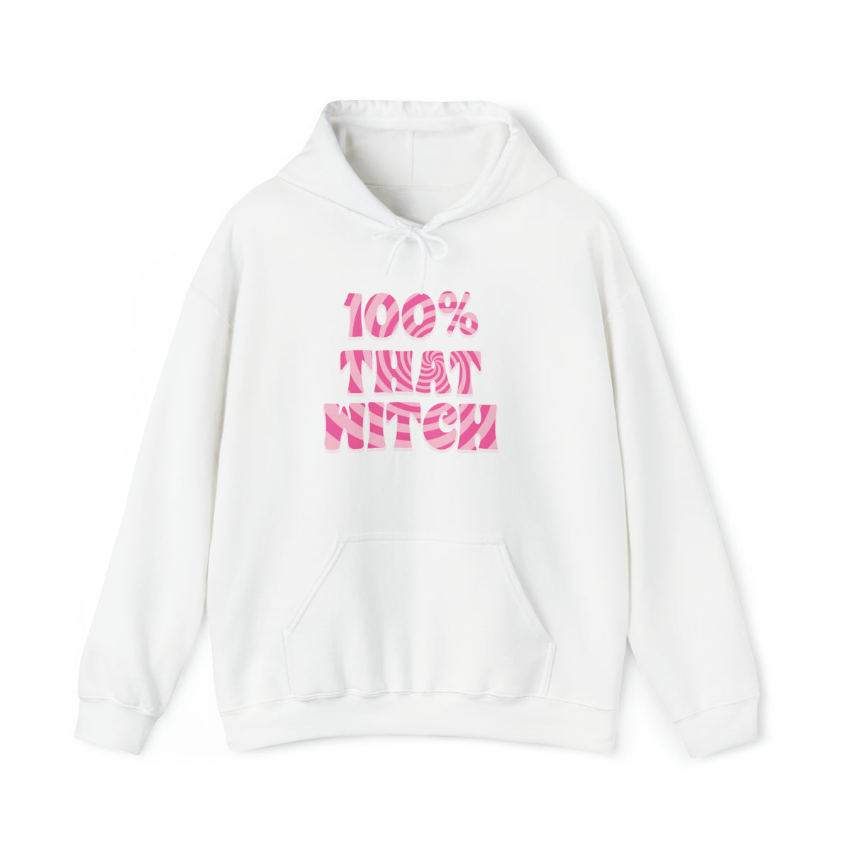 100% THAT WITCH Hoodie - pink deco spiral