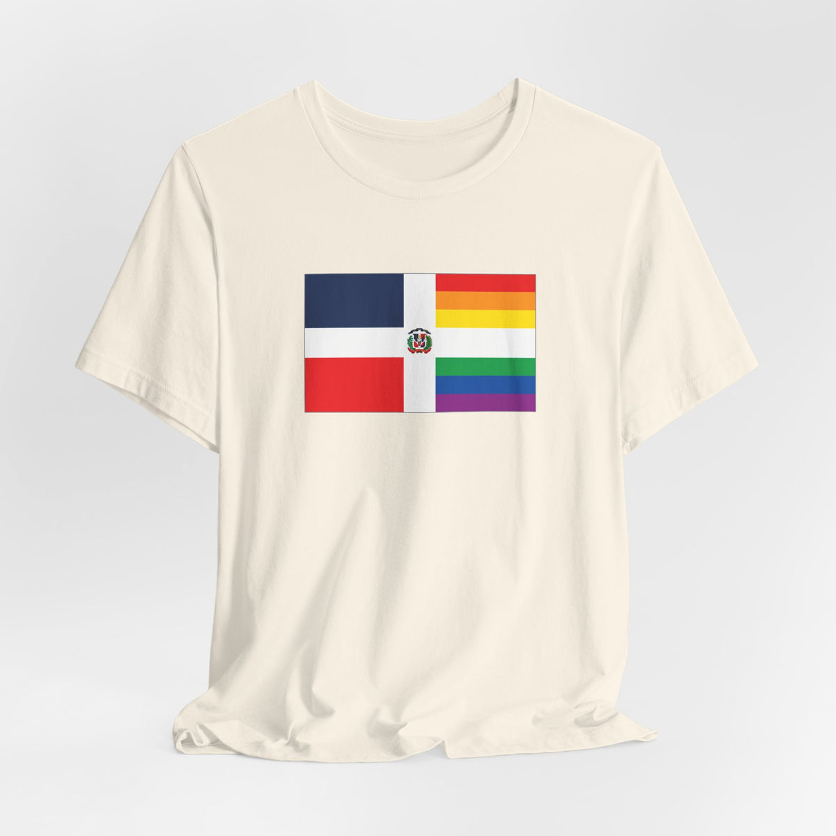 Dominican Republic Rainbow Pride Flag T-shirt, Several Color Options