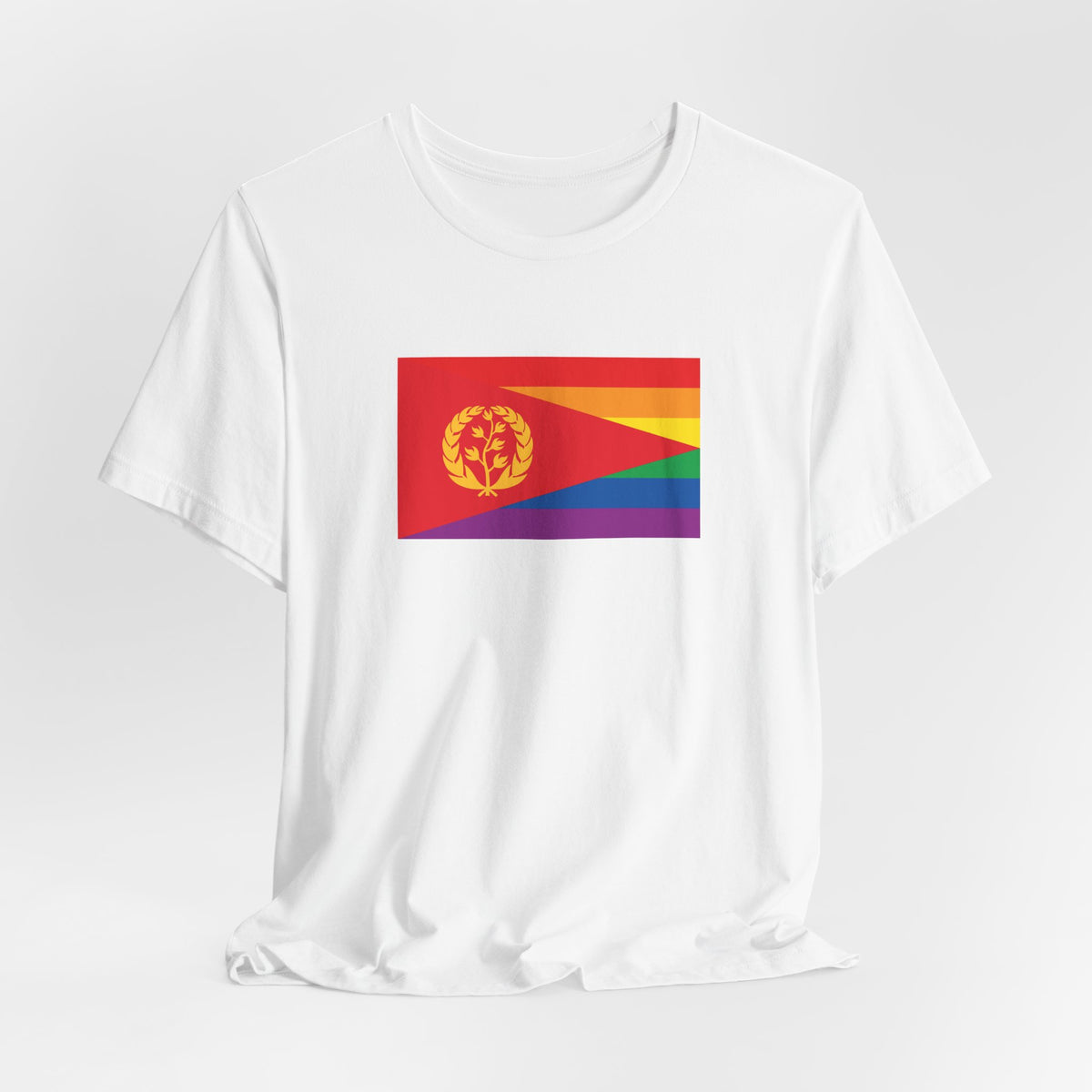 Eritrea Rainbow Pride Flag T-shirt, Several Color Options