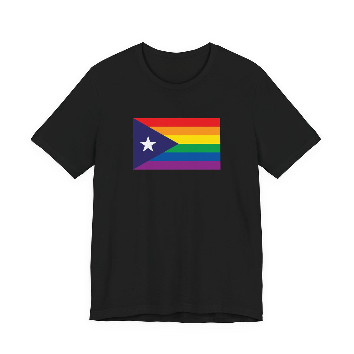 Puerto Rico Rainbow Pride Flag T-shirt, Several Color Options