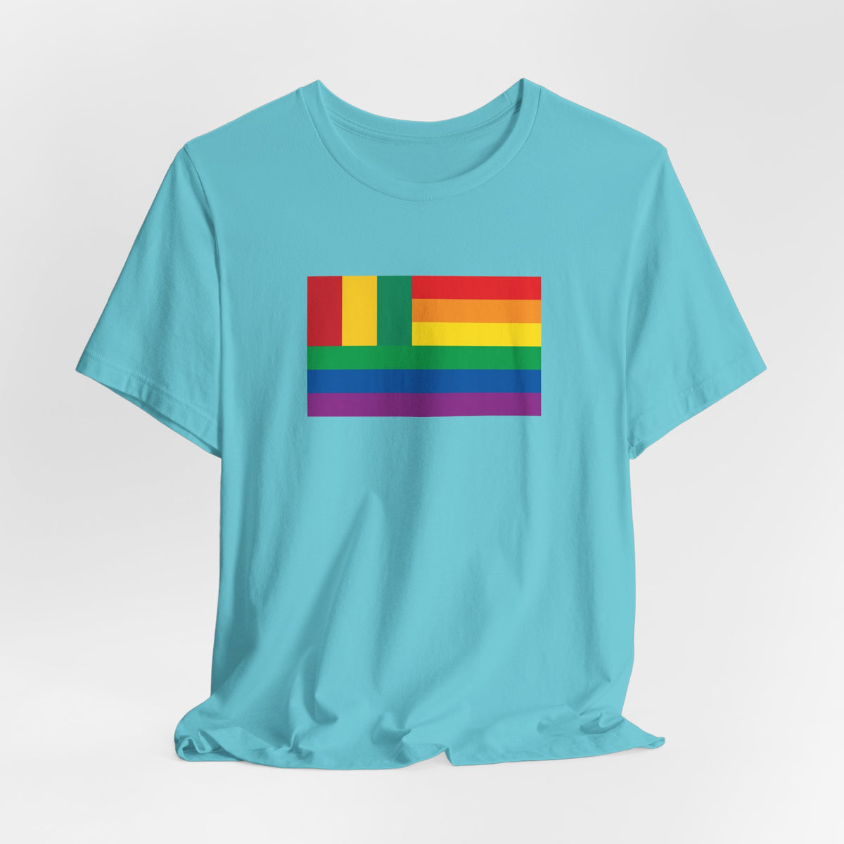 Guinea Rainbow Pride Flag T-shirt, Several Color Options