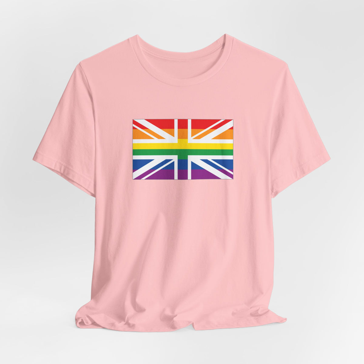 United Kingdom Rainbow Pride Flag T-shirt, Several Color Options