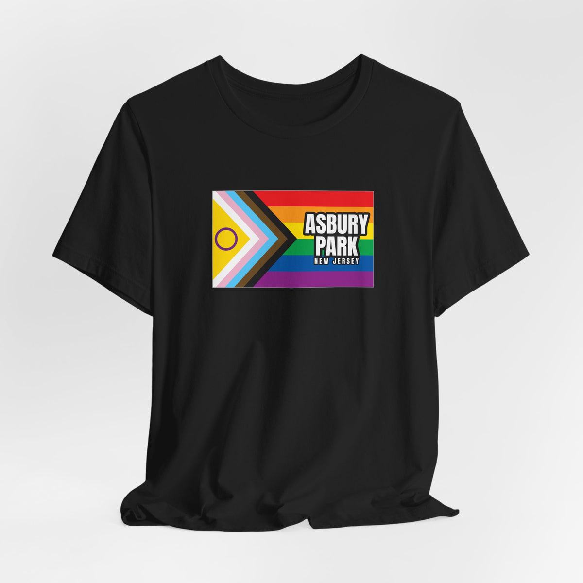 Asbury Park, New Jersey Rainbowland Exclusive Pride Flag T-shirt, Several Color Options