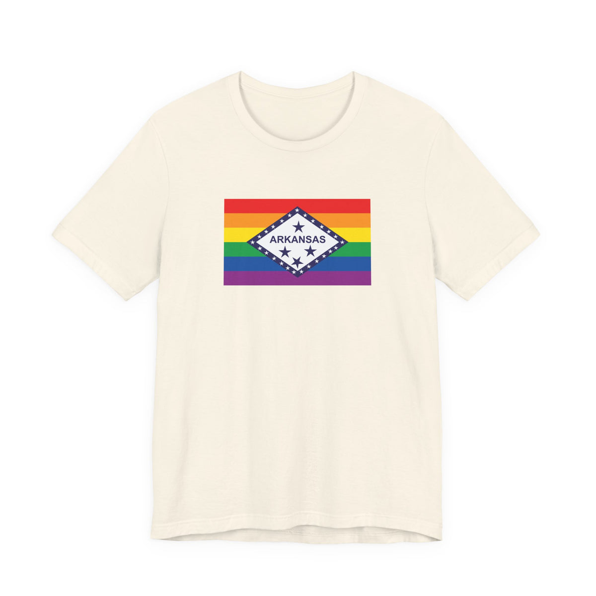 Arkansas Rainbow Pride Flag T-shirt, Several Color Options