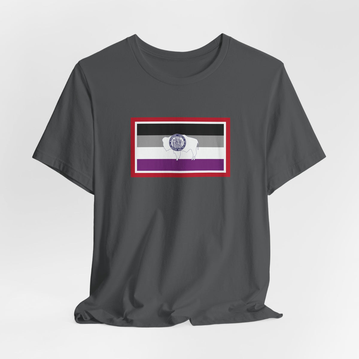 Wyoming Asexual Pride Flag T-shirt, Several Color Options