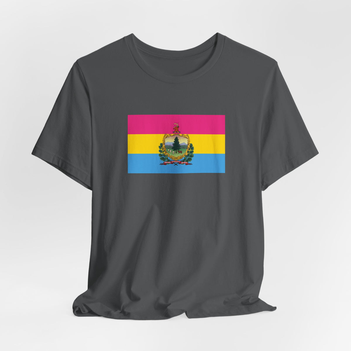 Vermont Pansexual Pride Flag T-shirt, Several Color Options