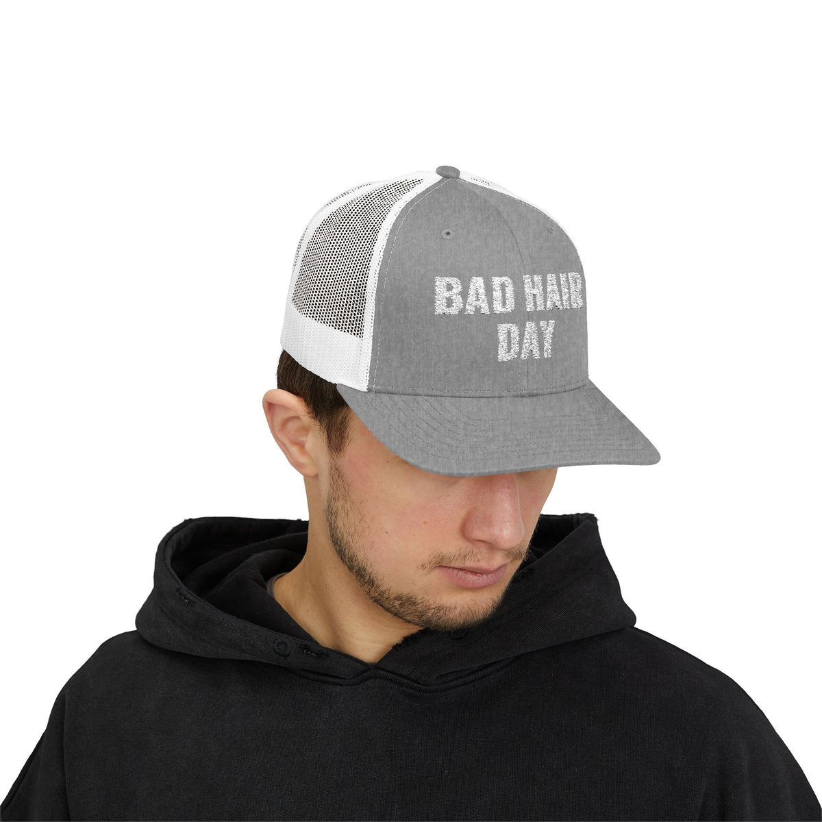 BAD HAIR DAY Snapback Embroidered Trucker Cap
