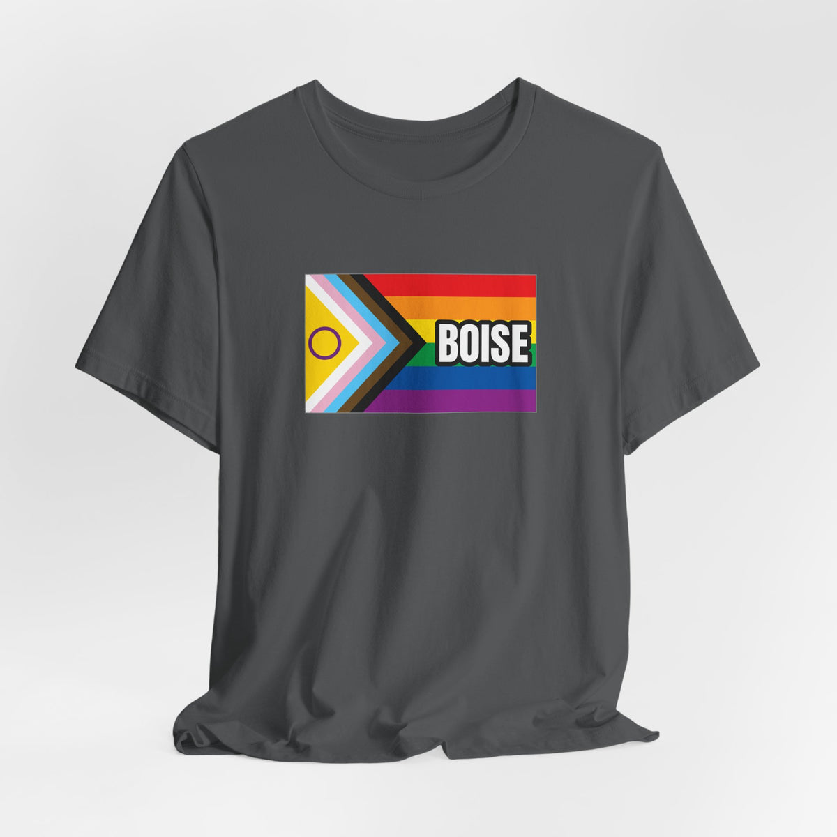 Boise, Idaho Rainbowland Exclusive Pride Flag T-shirt, Several Color Options