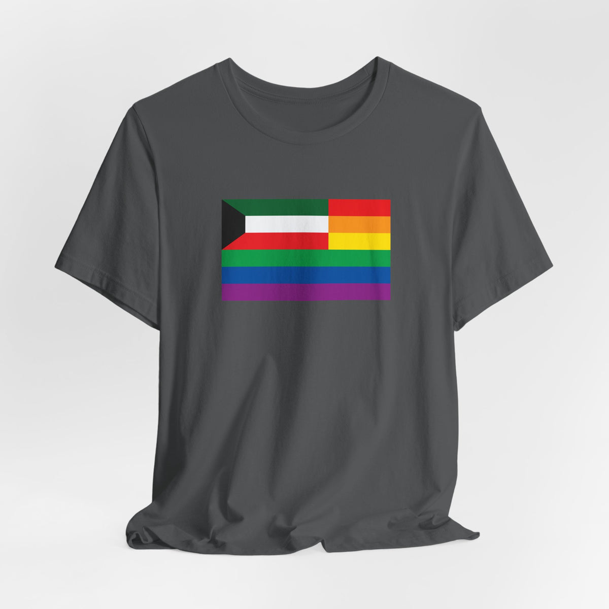 Kuwait Rainbow Pride Flag T-shirt, Several Color Options