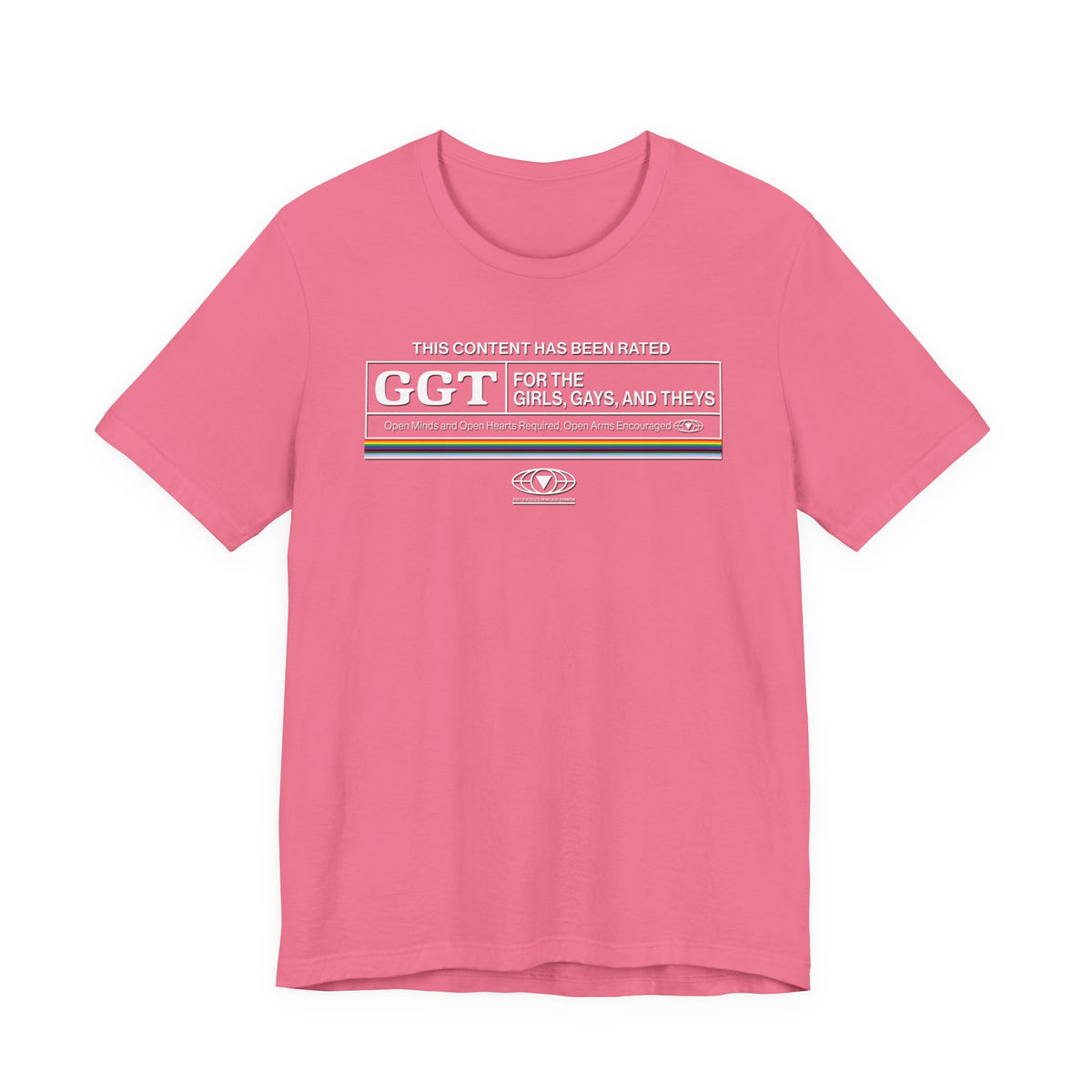 For the Girls, Gays, and Theys T-Shirt — MPAA Ratings Parody Tee