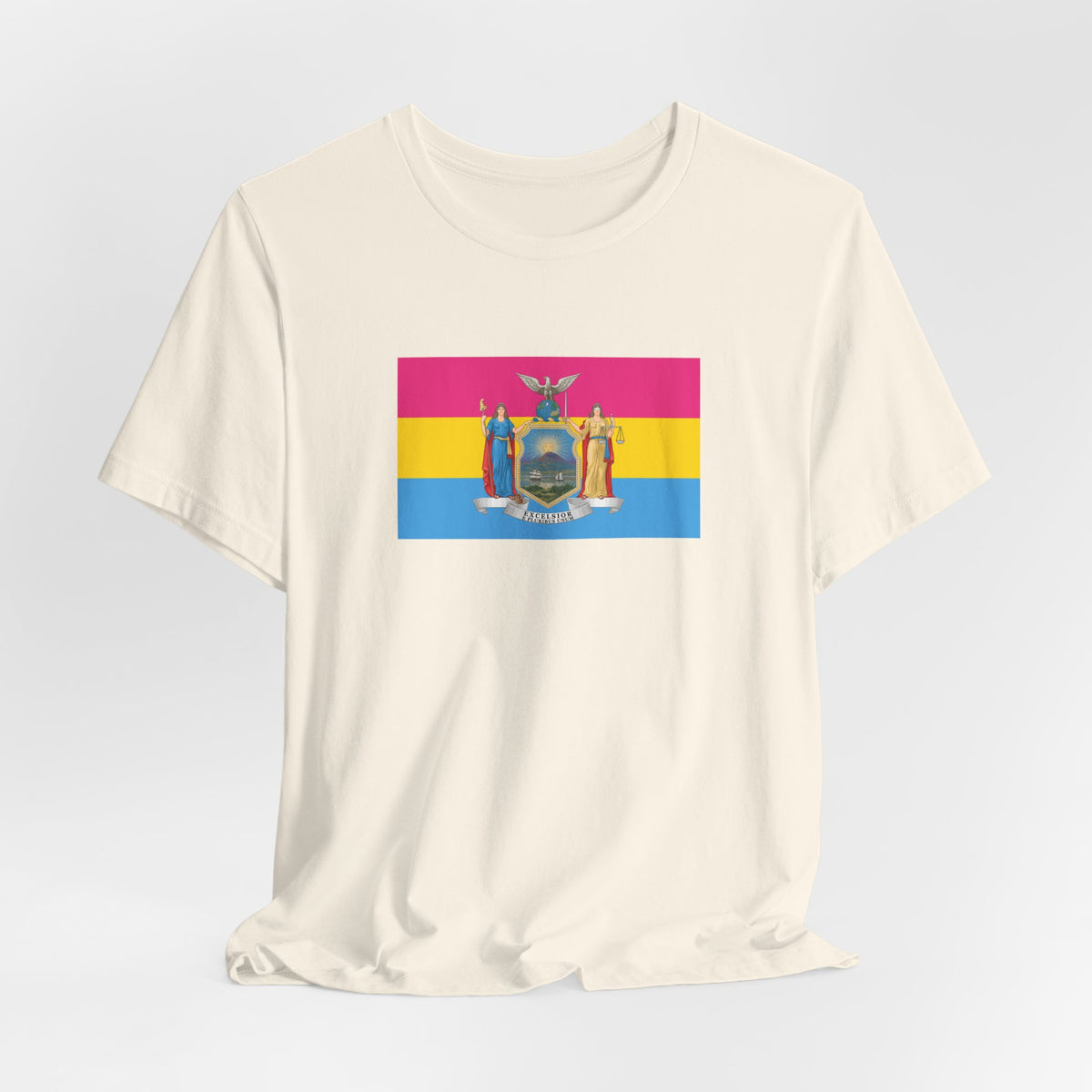 New York Pansexual Pride Flag T-shirt, Several Color Options