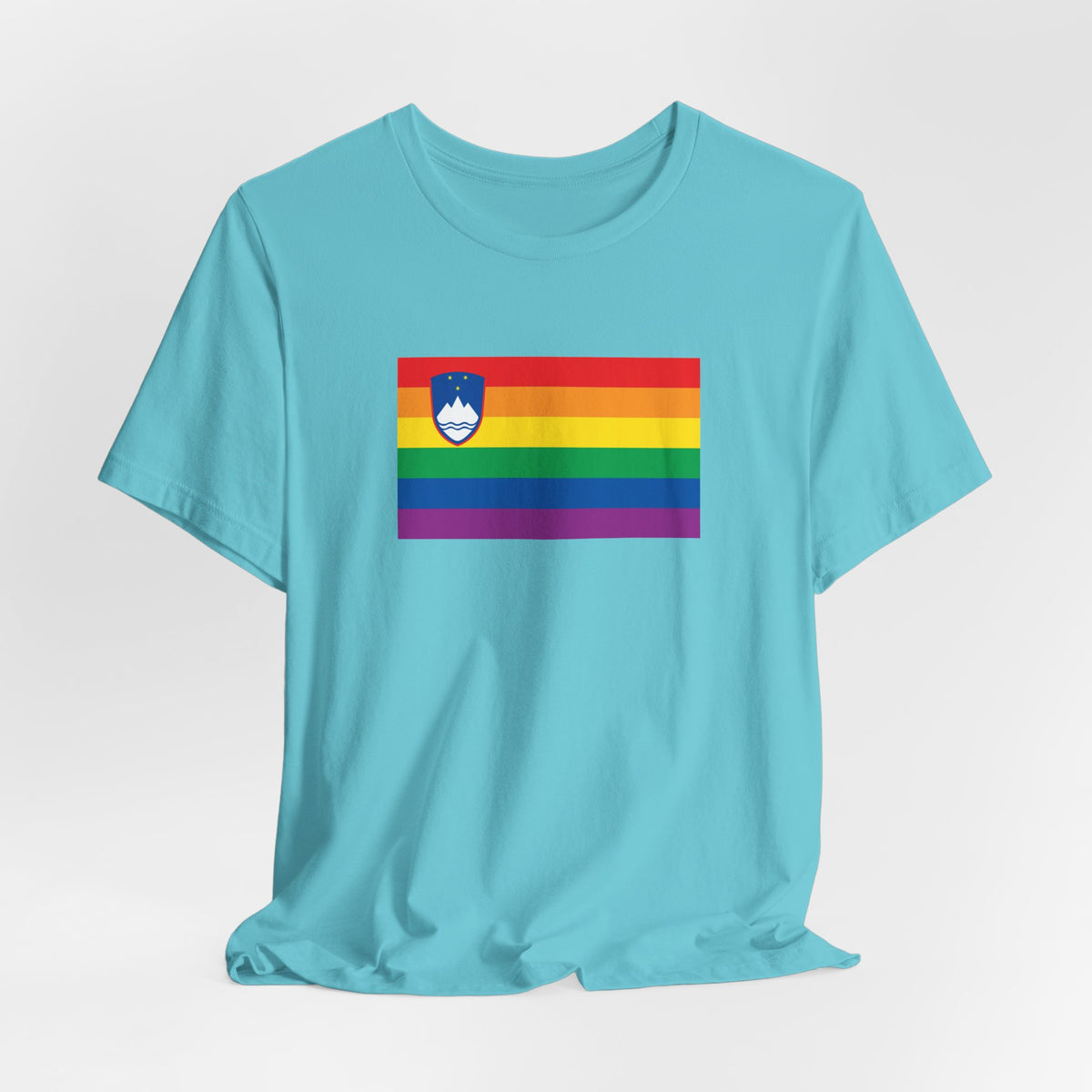 Slovenia Rainbow Pride Flag T-shirt, Several Color Options