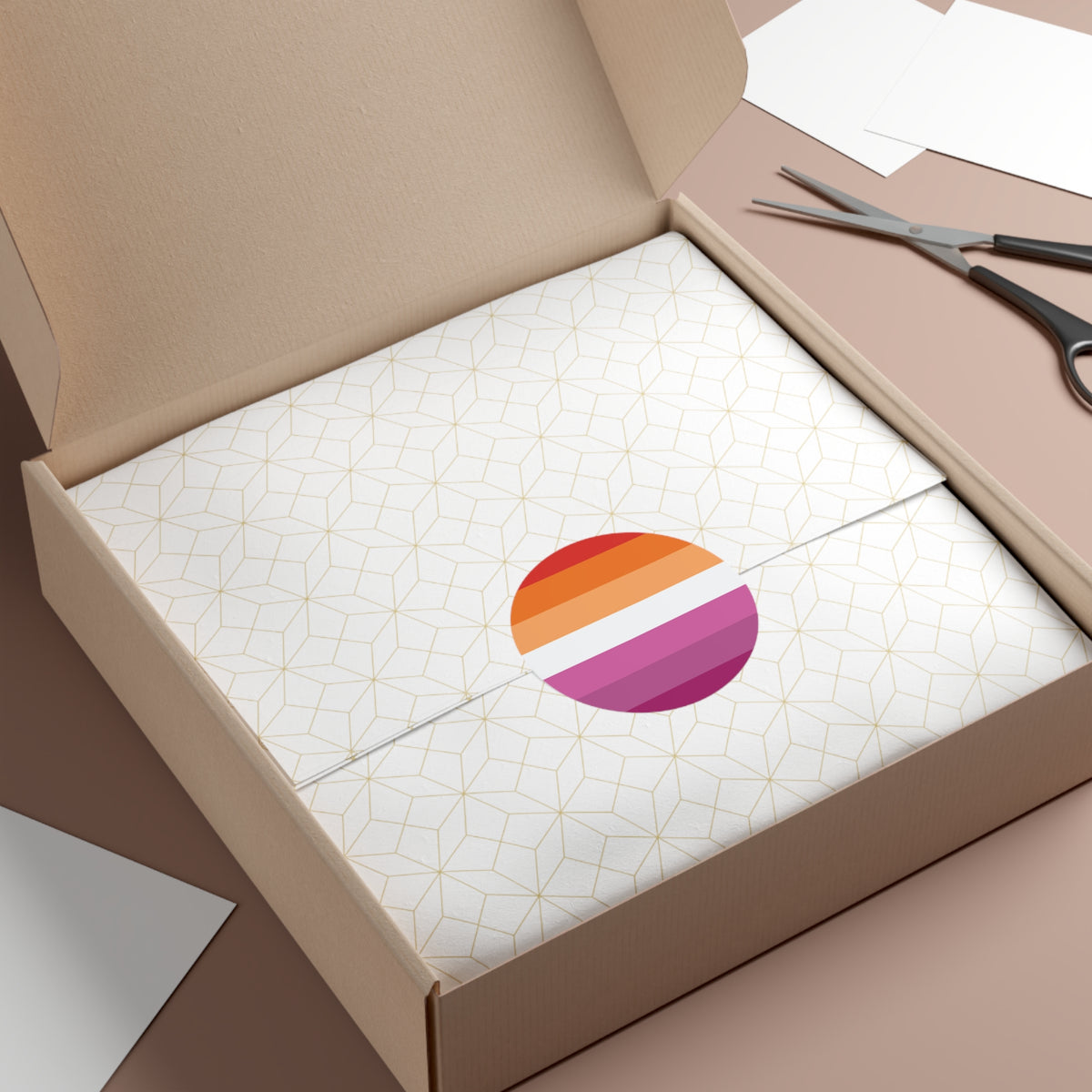 Lesbian Pride Flag Vinyl Sticker