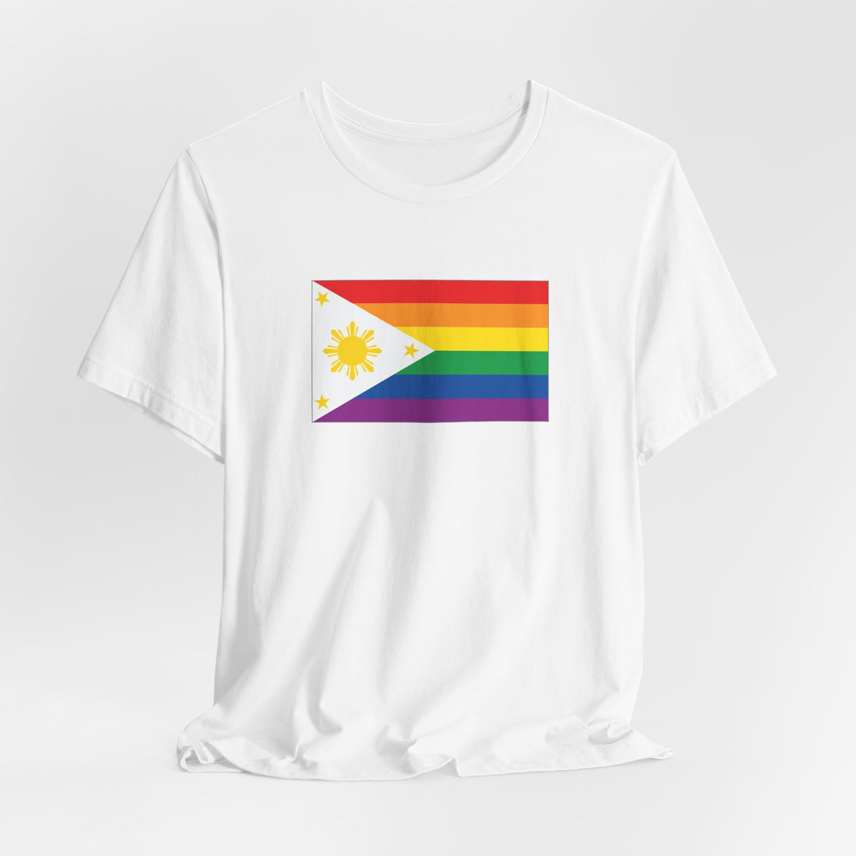 Philippines Rainbow Pride Flag T-shirt, Several Color Options
