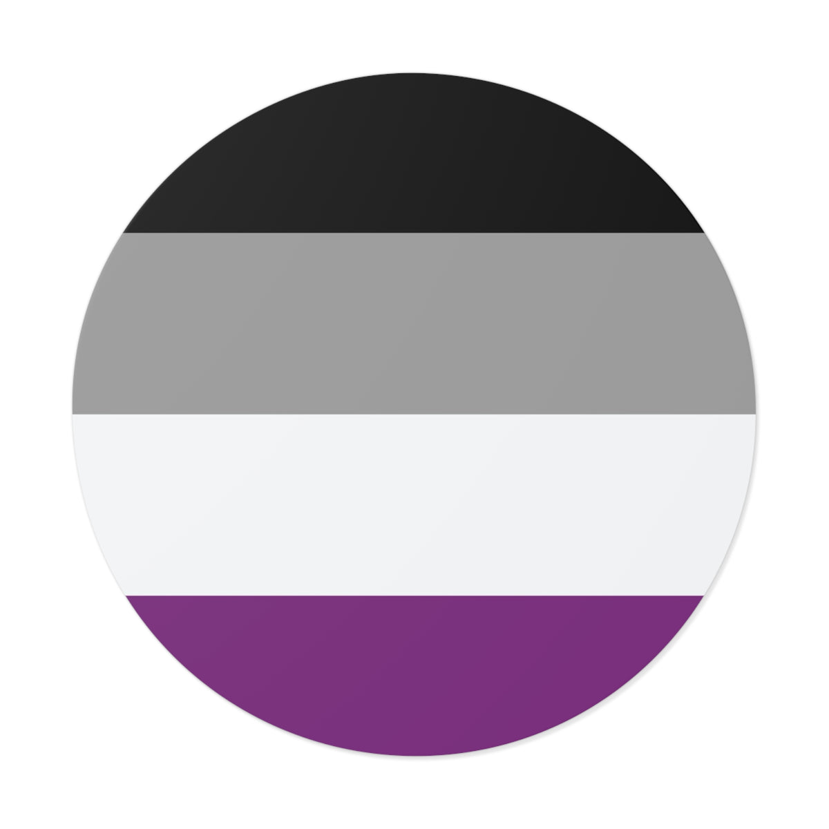 Asexual Pride Flag Vinyl Sticker