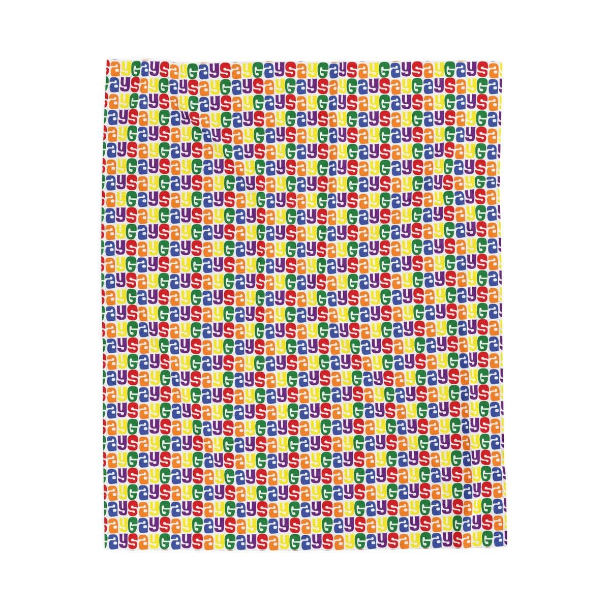 SAY GAY Velveteen Plush Blanket
