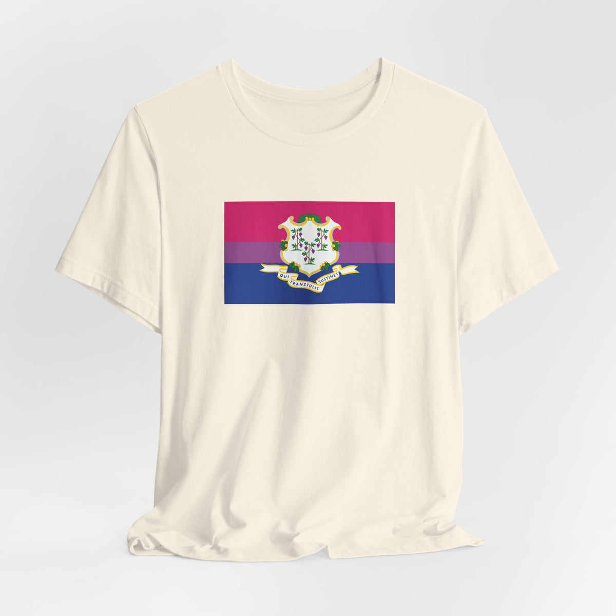 Connecticut Bisexual Pride Flag T-shirt, Several Color Options