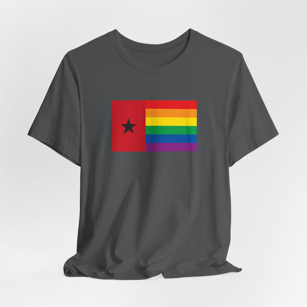 Guinea-Bissau Rainbow Pride Flag T-shirt, Several Color Options