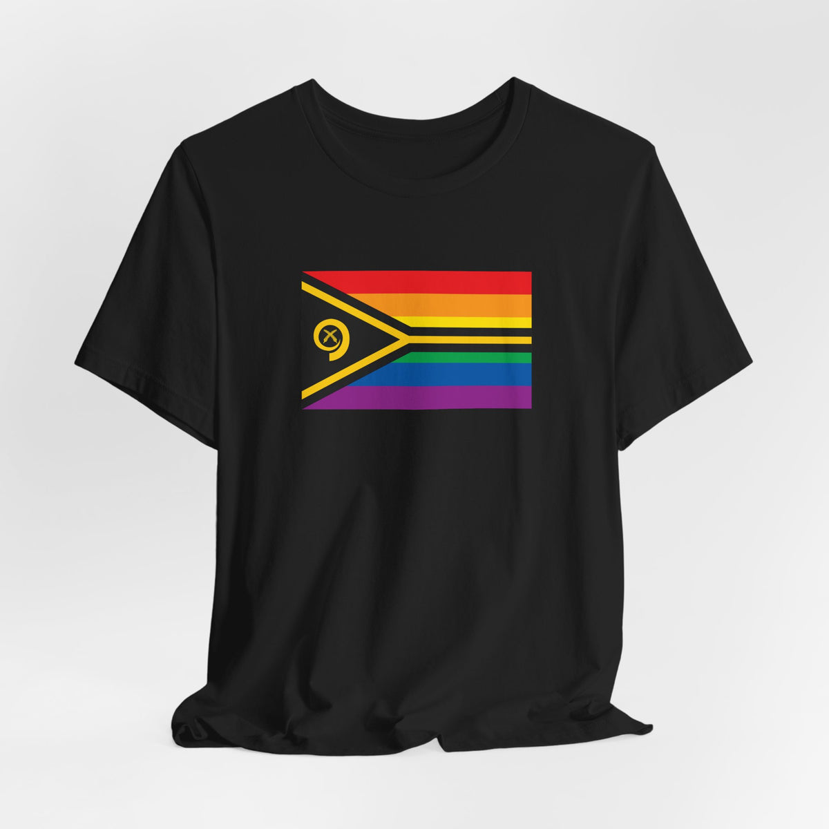 Vanuatu Rainbow Pride Flag T-shirt, Several Color Options