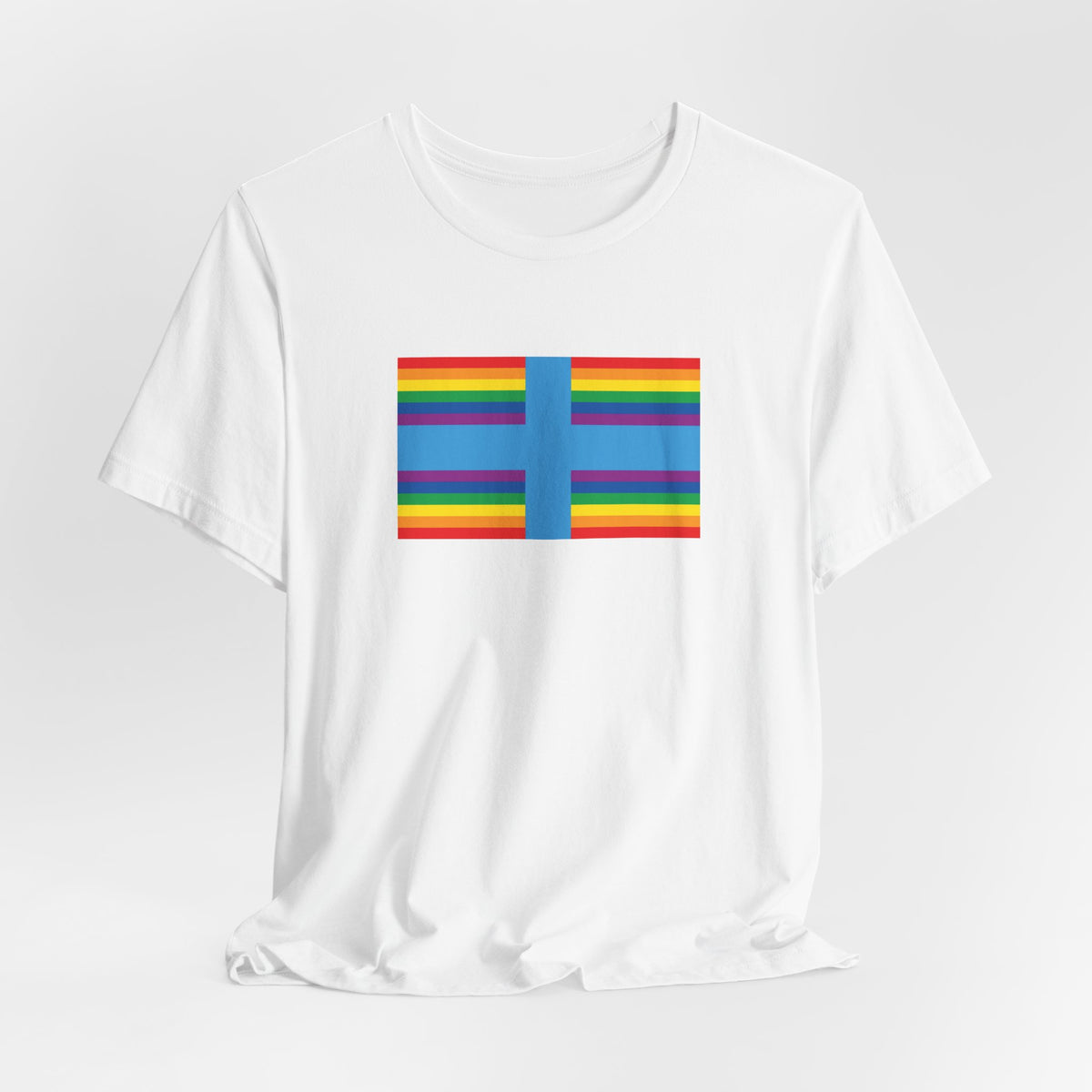 Marseille, France Rainbow Pride Flag T-shirt, Several Color Options