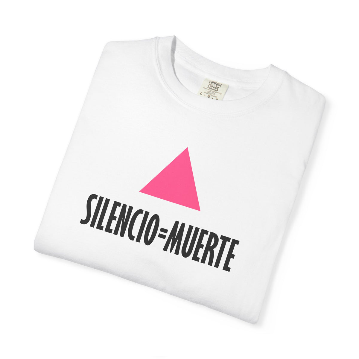 SILENCIO = MUERTE Iconic Graphic Tee, White