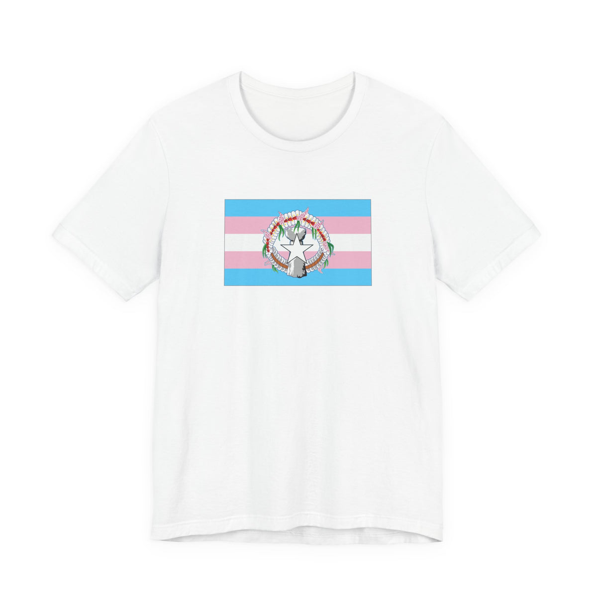 Northern Mariana Islands Transgender Pride Flag T-shirt, Several Color Options