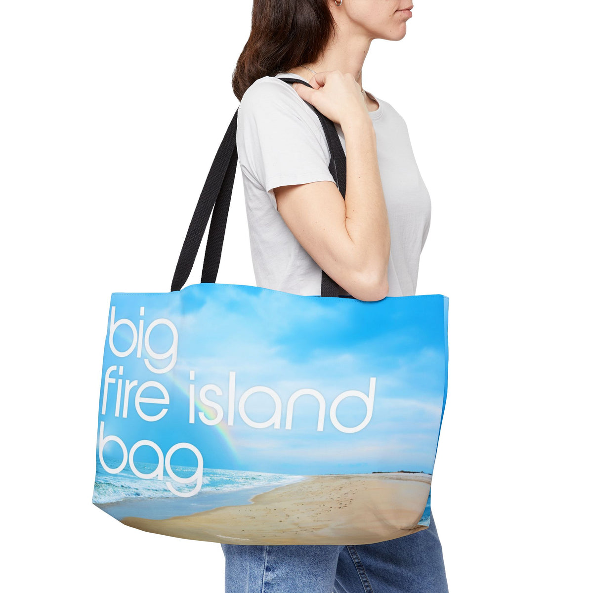 Big Fire Island Bag, Weekender Tote Bag, 24 x 13 inches