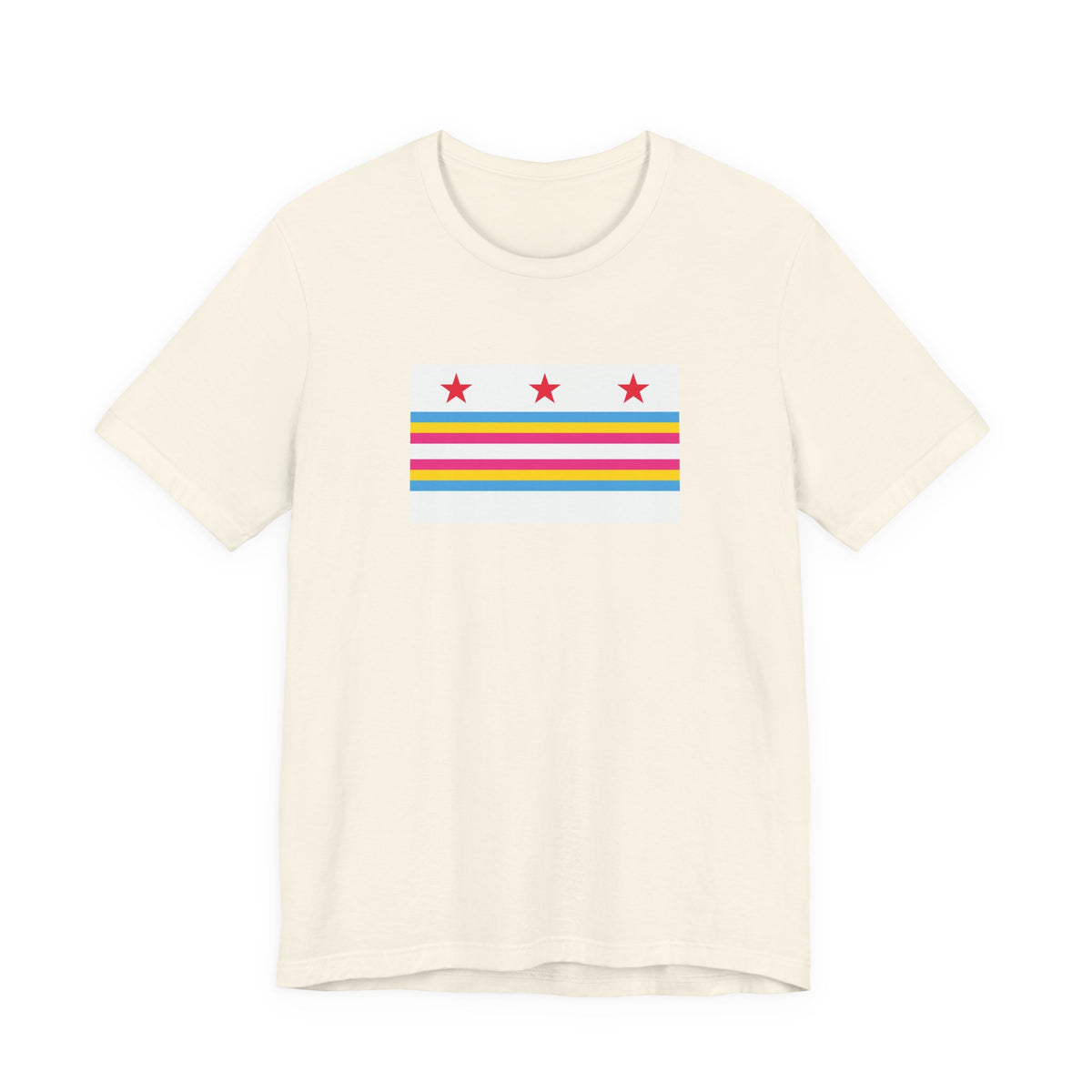 Washington, D.C. Pansexual Pride Flag T-shirt, Several Color Options