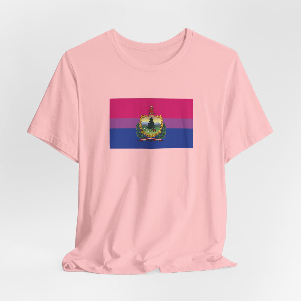 Vermont Bisexual Pride Flag T-shirt, Several Color Options