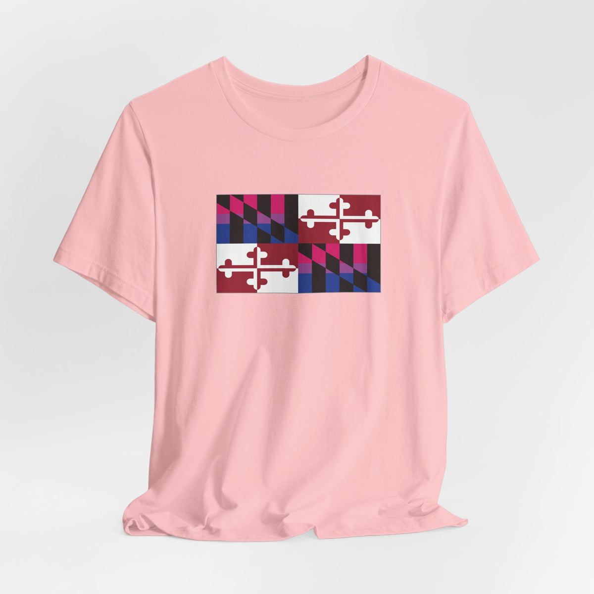 Maryland Bisexual Pride Flag T-shirt, Several Color Options