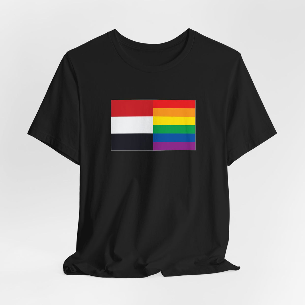 Yemen Rainbow Pride Flag T-shirt, Several Color Options