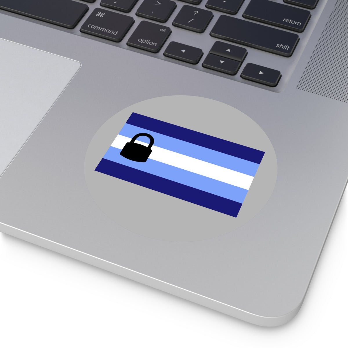 Chastity Pride/TeamLocked Pride Flag Vinyl Sticker