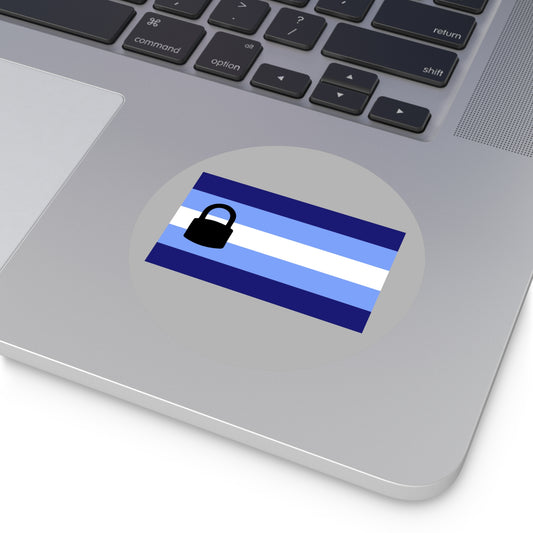 Chastity Pride/TeamLocked Pride Flag Vinyl Sticker