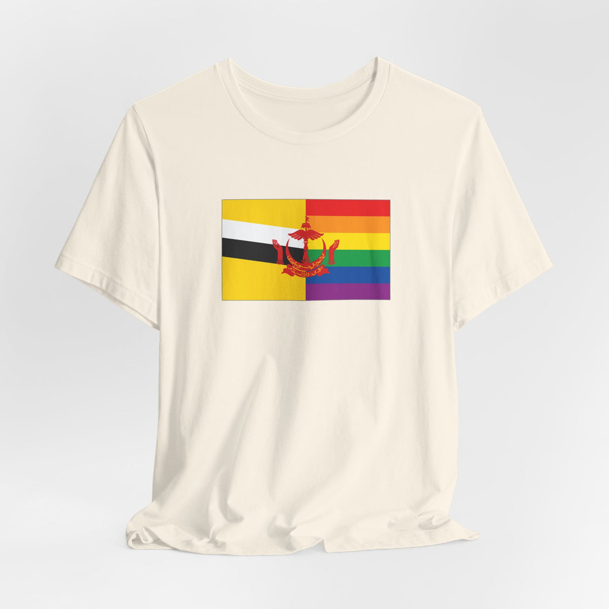 Brunei Rainbow Pride Flag T-shirt, Several Color Options
