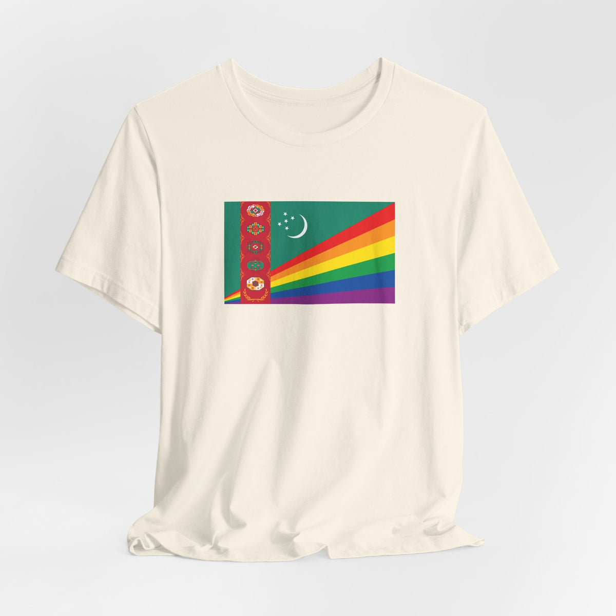 Turkmenistan Rainbow Pride Flag T-shirt, Several Color Options