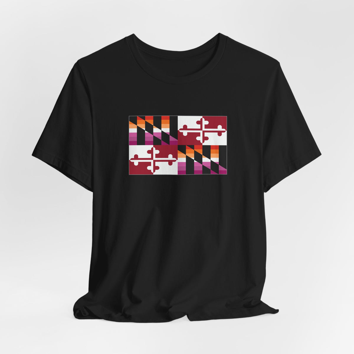 Maryland Lesbian Pride Flag T-shirt, Several Color Options