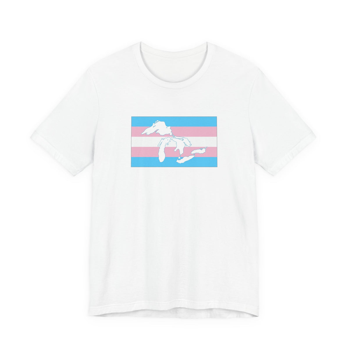 Great Lakes Region Transgender Pride Flag T-shirt, Several Color Options