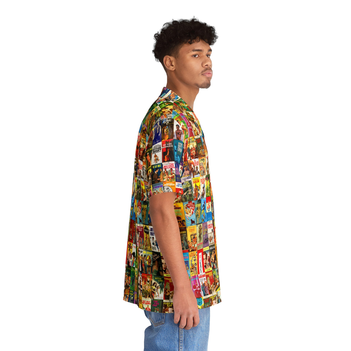 Mid-Century Gay Pulp Fiction Hawaiian Style Shirt