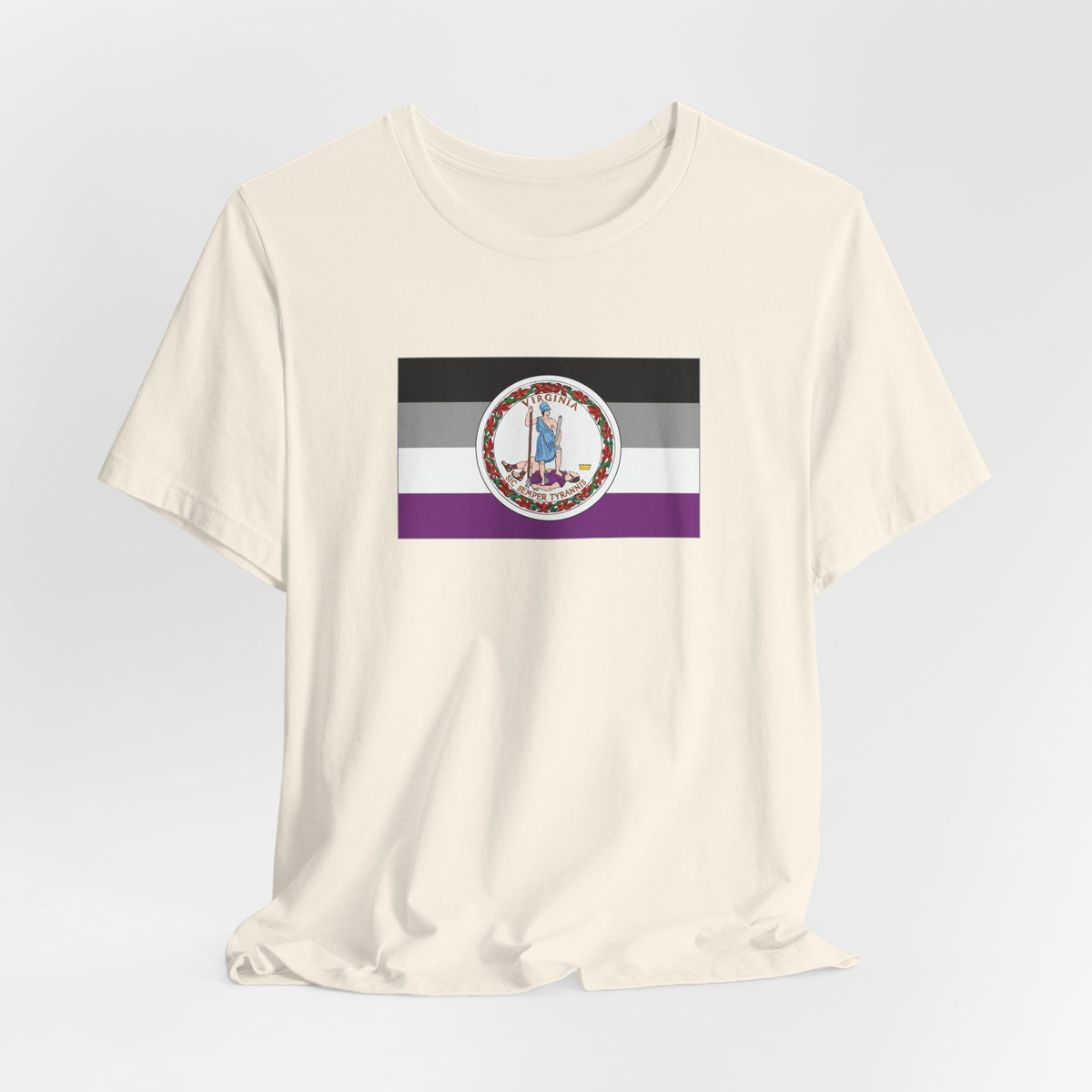 Virginia Asexual Pride Flag T-shirt, Several Color Options