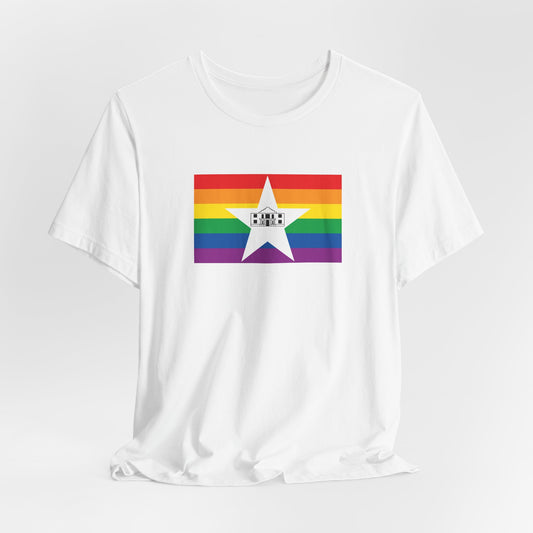 San Antonio, Texas Rainbow Pride Flag T-shirt, Several Color Options