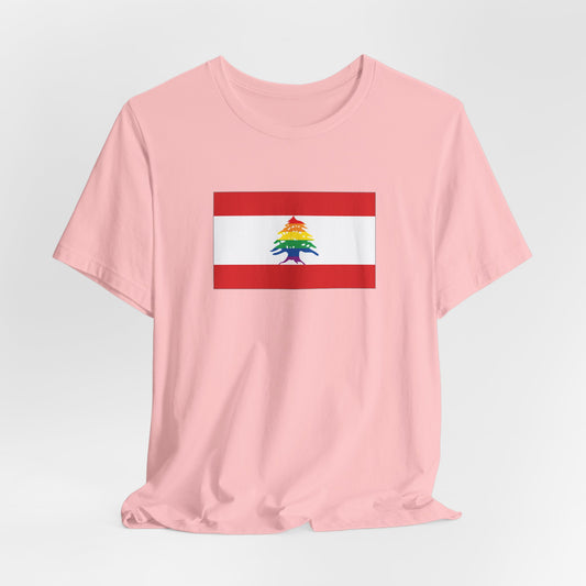 Lebanon Rainbow Pride Flag T-shirt, Several Color Options