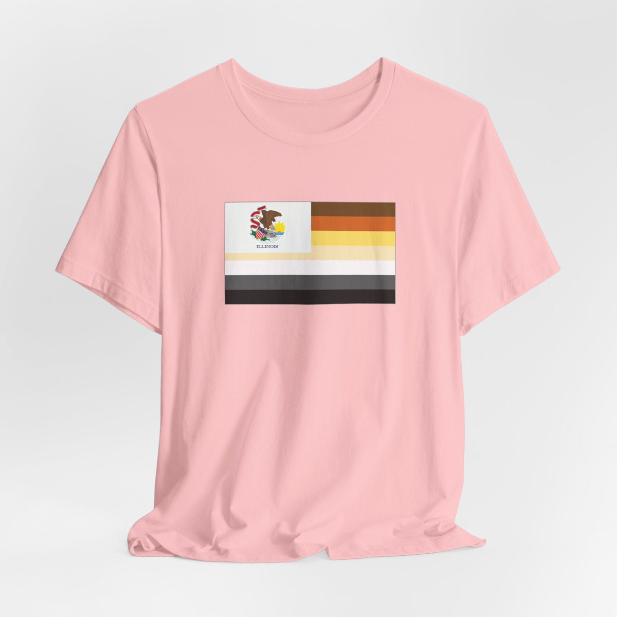 Illinois Bear Pride Flag T-shirt, Several Color Options