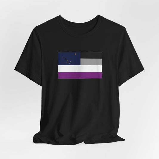 Alaska Asexual Pride Flag T-shirt, Several Color Options